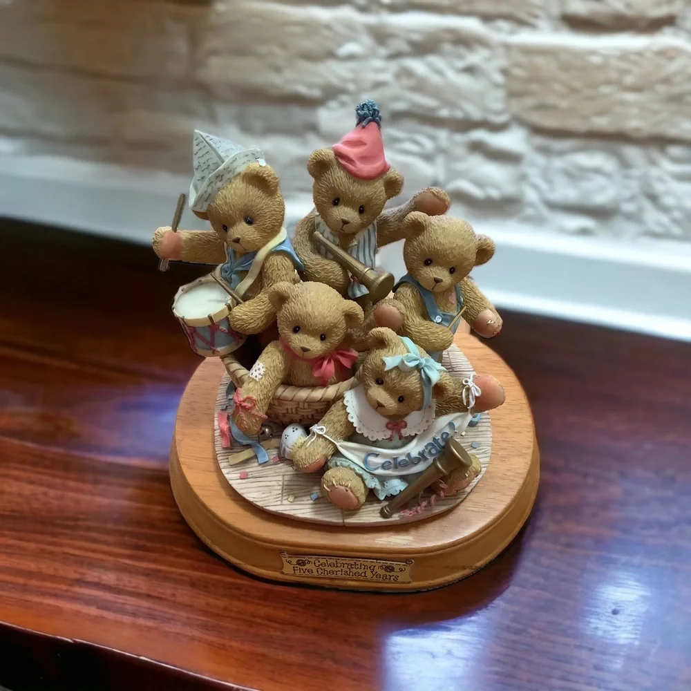 Cherished Teddies ~ 5 Years Anniversary Figurine